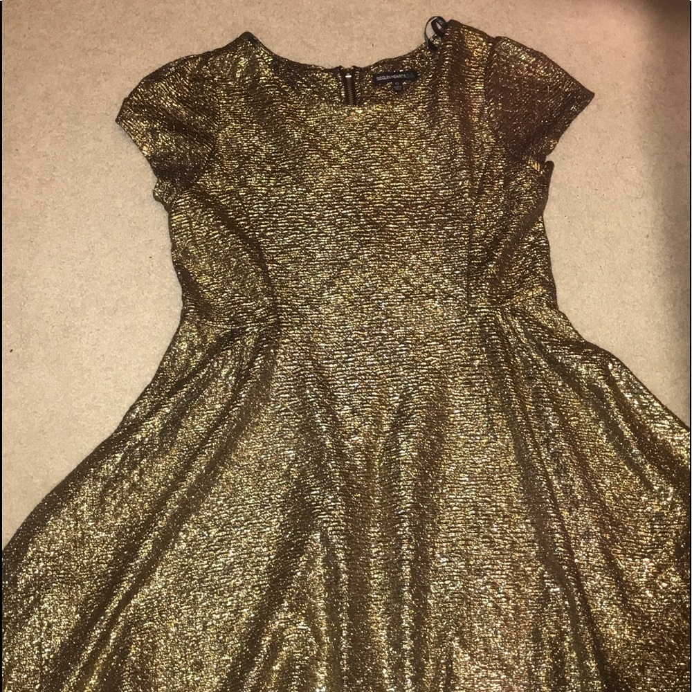 brand new gold dress
